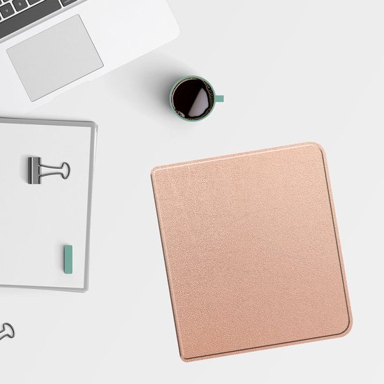 Lunso Geschikt voor Kobo Libra Colour hoes (7 inch) - sleepcover - Rose Goud van Merkloos — afbeelding 3