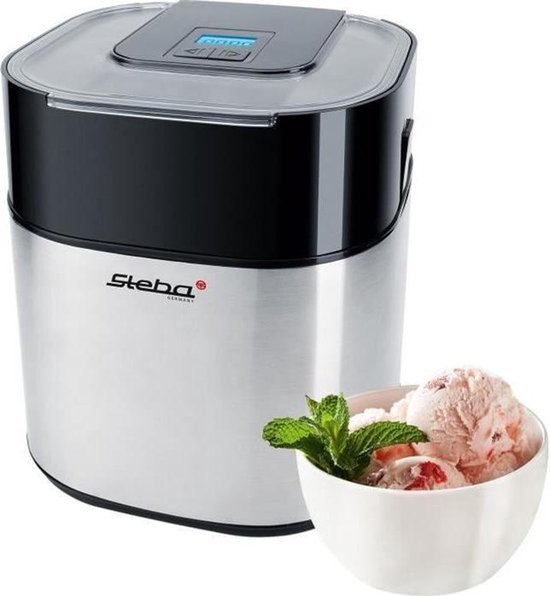 Steba IC30 - Roomijsmachine met vrieskom - RVS behuizing- 1,5 Liter - timer - LCD display - BPA vrij van Steba — afbeelding 3