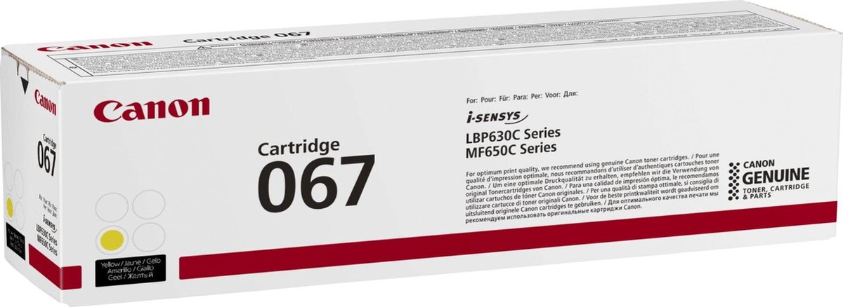 Canon 067 Toner Geel