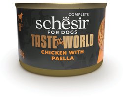 Schesir Taste the World - Nat Hondenvoer - Kip Paella - Glutenvrij - 12x150g Voordeelverpakking