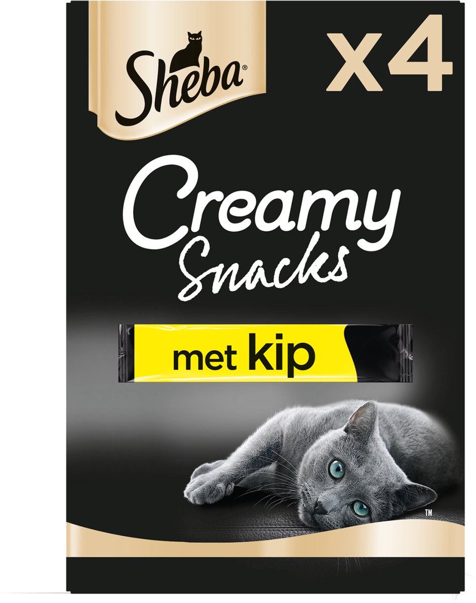 Sheba Creamy Snacks Kip 4 stuks