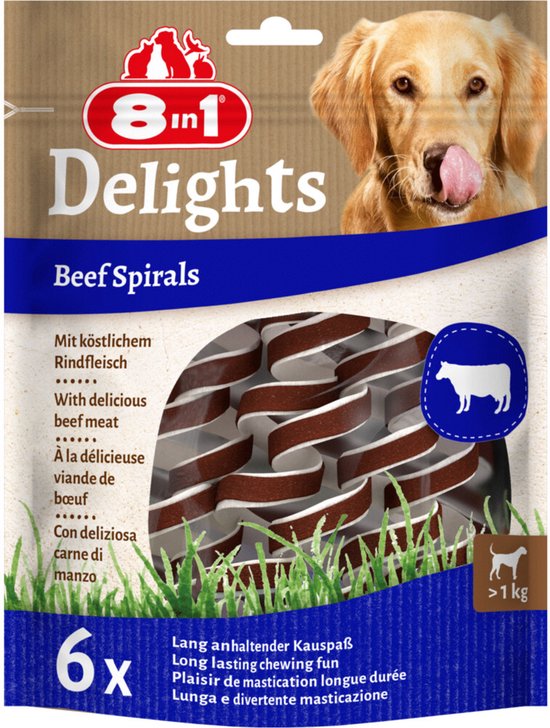 8in1 Spirals Beef - 6 stuks