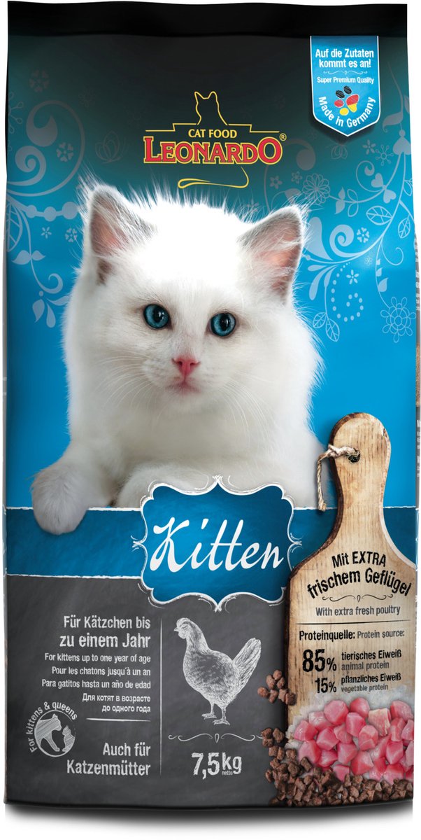 Leonardo Kitten Gevogelte - Kattenvoer - 7.5 kg