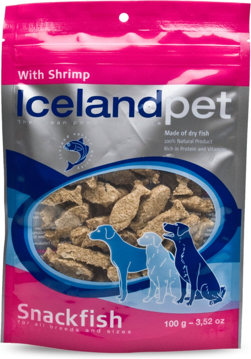Icelandpet Dog Treat - Hondensnacks - Garnaal 100 g