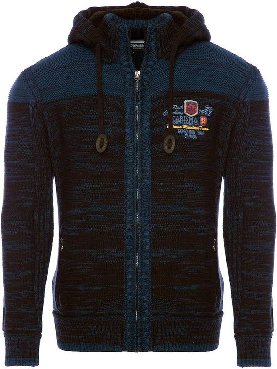 Carisma Premium Casual Gebreid Heren Vest Met Rits En M bol