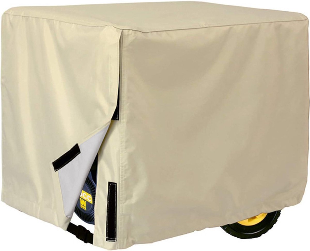 Waterdichte universele generatorafdekking, stofbeschermingsafdekking Machine-uitrustingsafdekking - voor de meeste generatoren (97*71*76cm) - beige