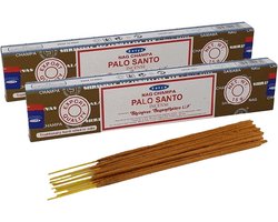Satya Nag Champa wierrook stokjes Palo Santo geur - 30x - Lichaam in balans - Meditatie - staafjes van 21 cm
