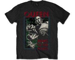 Queen - News Of The World Heren T-shirt - M - Zwart