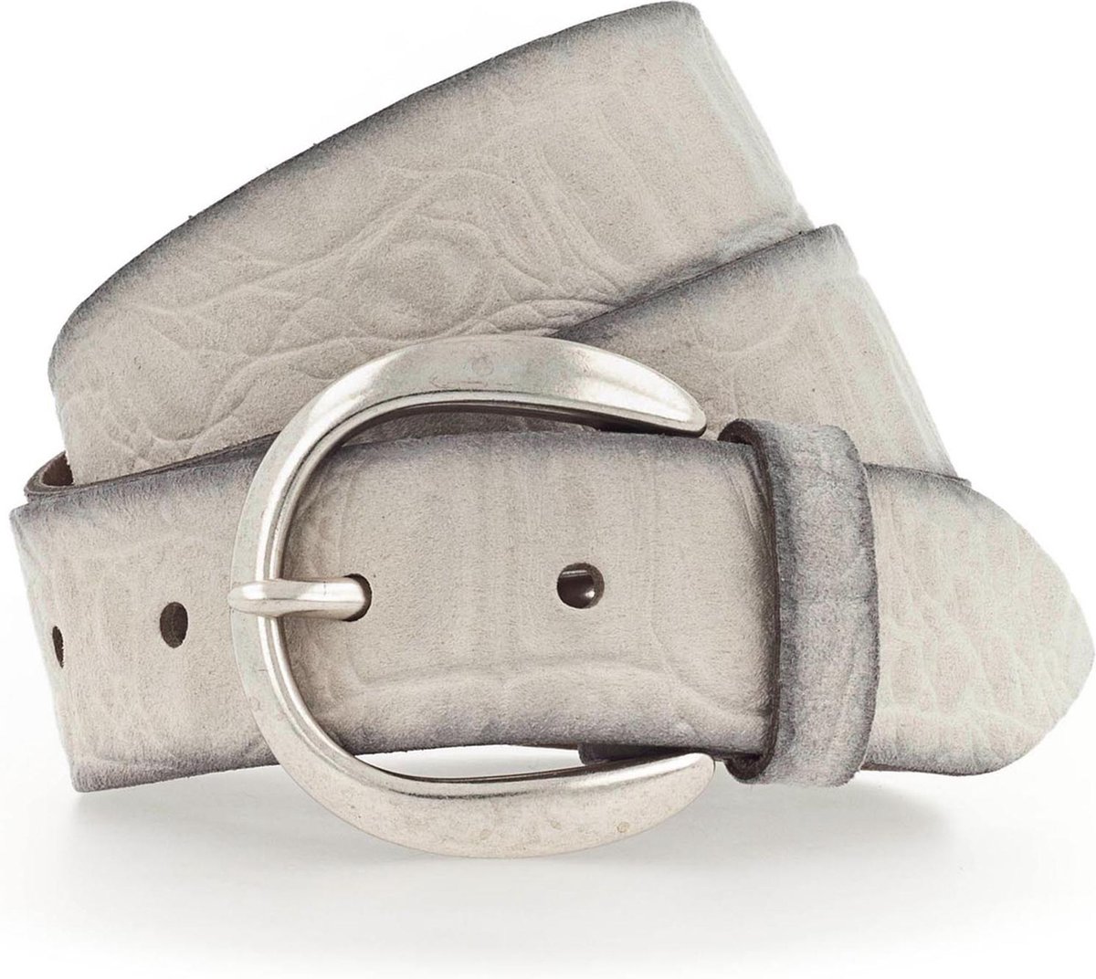 Vanzetti Leren Riem Genuine Beauty 35mm Velour Leather Belt W80 Dark Vanilla Crème