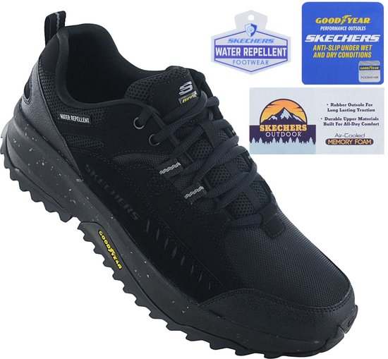 Skechers Bionic Trail 237219- BBK, Hommes, Zwart, Chaussures de trekking, taille: 41