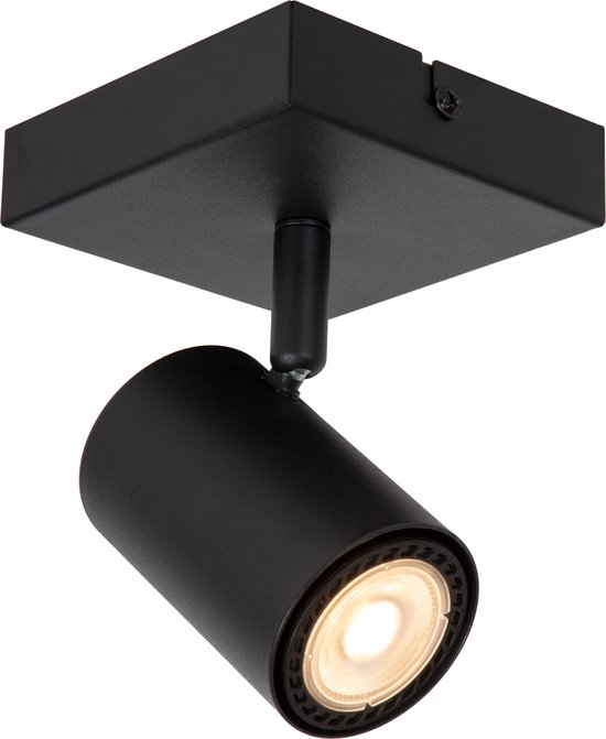 Lucide AMIGO – Plafondspot (Plafondlamp) – 1xGU10 – Zwart
