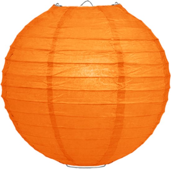 Oranje lampion 25 cm met lampionstokje - Sint Maarten lampionnen van Shoppartners — afbeelding 3