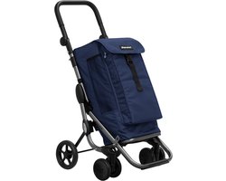 Playmarket Go Up Premium Boodschappentrolley - 2 Wiel - Boodschappenwagen - Blauw