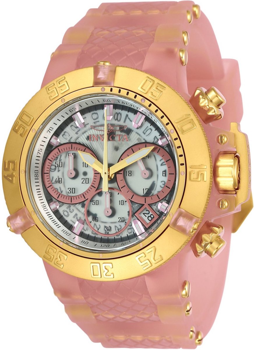 Invicta Subaqua - Noma III 24382 Horloge - Waterdicht - Analoog - Quartz Uurwerk - Roestvrij Staal met witte Wijzerplaat - 42mm