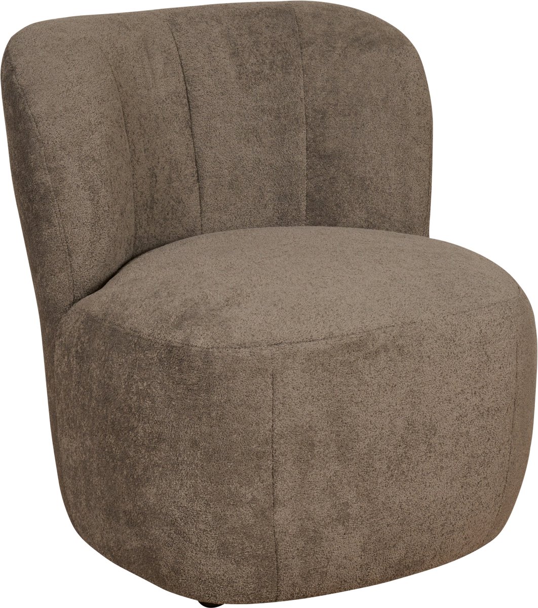 Fauteuil Rush - Bouclé - Taupe - 73x76x80 cm (BxHxD) - Koudschuim