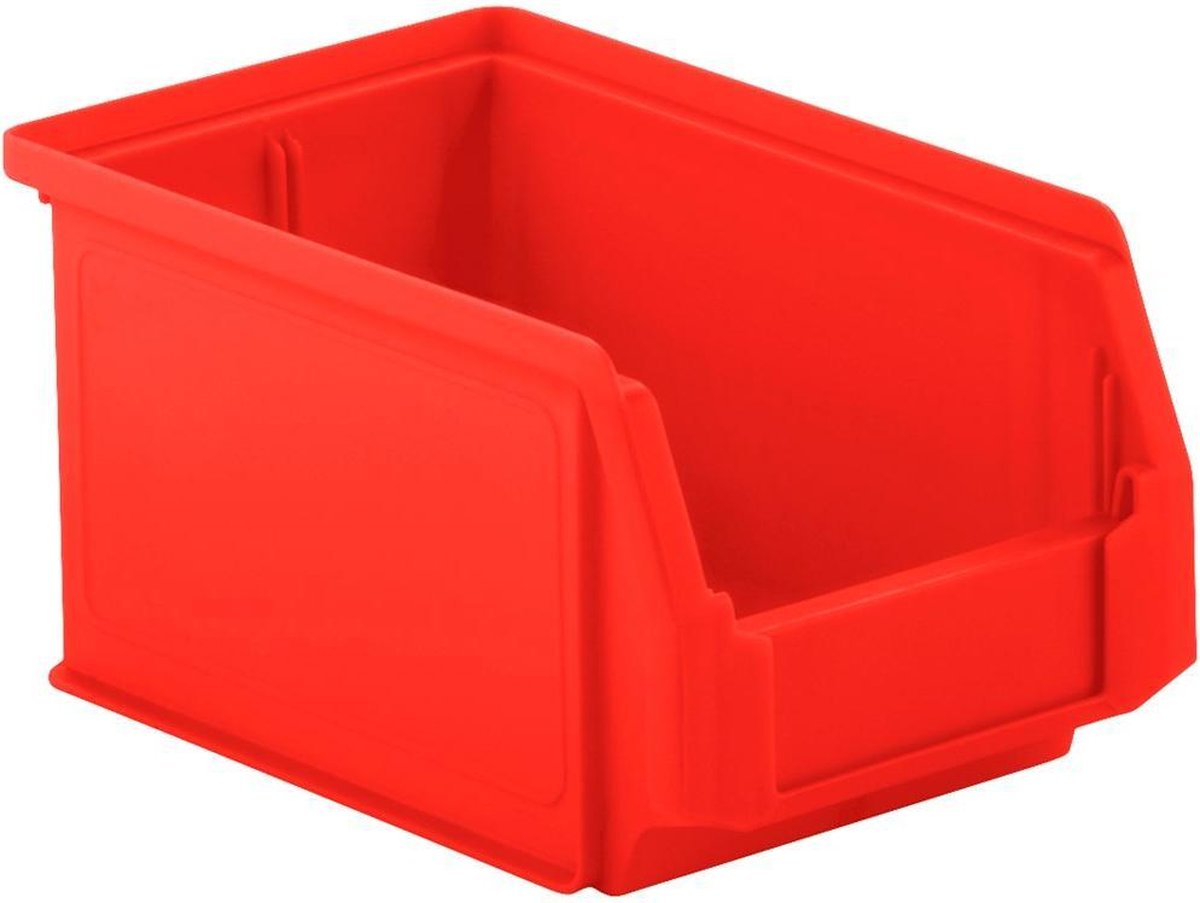 Kunststof stapelbak LF 221 rood 234x150x122mm (LxBxH)
