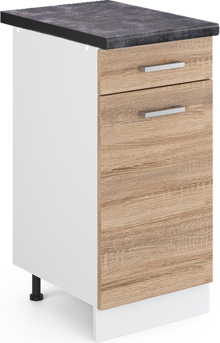 Vicco R-Line Keukenonderkast – 40 cm, WB Antraciet Sonoma