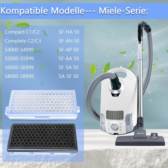 Filtre Pour Miele Pièces D'Aspirateur Compact C1 Et C2, Complete C2 Et C3, S8340, S4000, S5000, S6000, S8000 - Electroménager