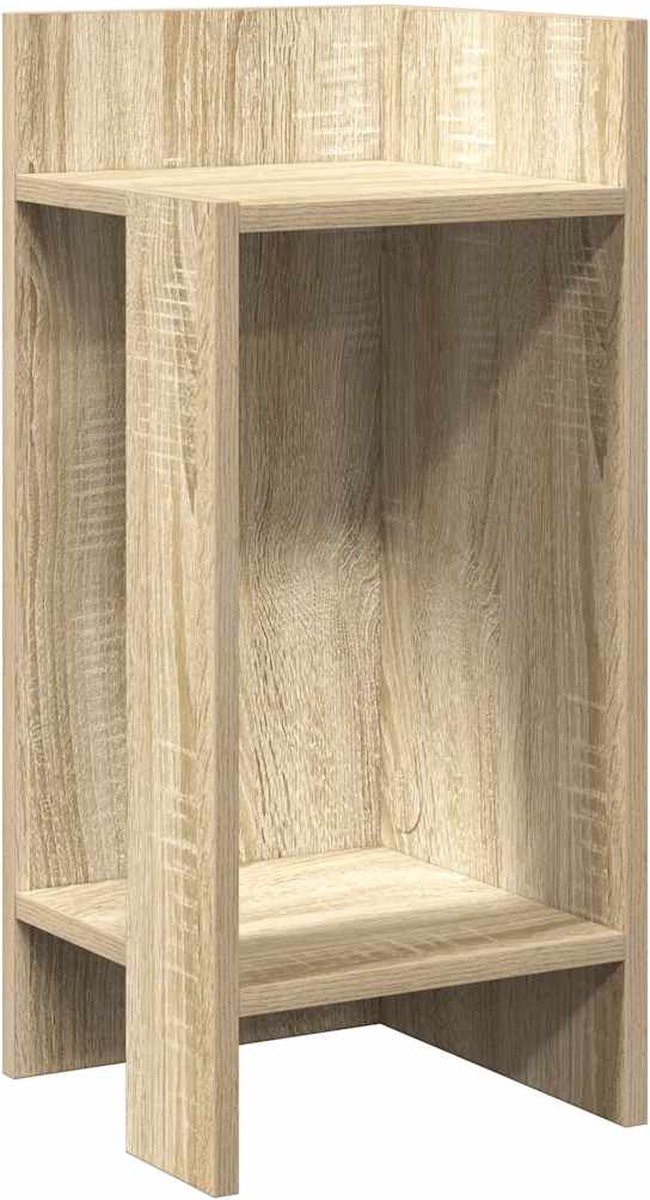VidaXL Bijzettafeltje Massief Ruw Mangohout - U-vorm - 45x30x61 Cm Tafel Inclusief Houtreiniger En Verfrisser
