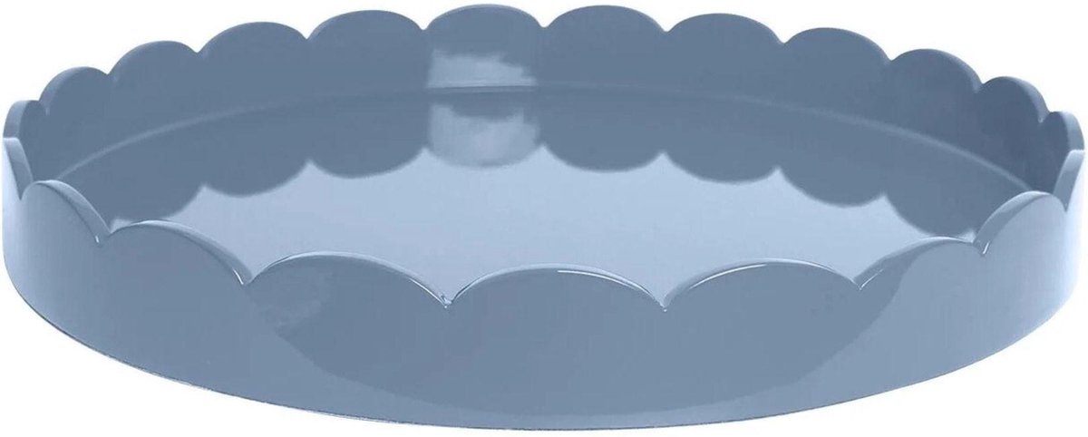 Addison Ross - Dienblad Chambray Sint-jakobsschelp rond 40cm - Serveerplateaus