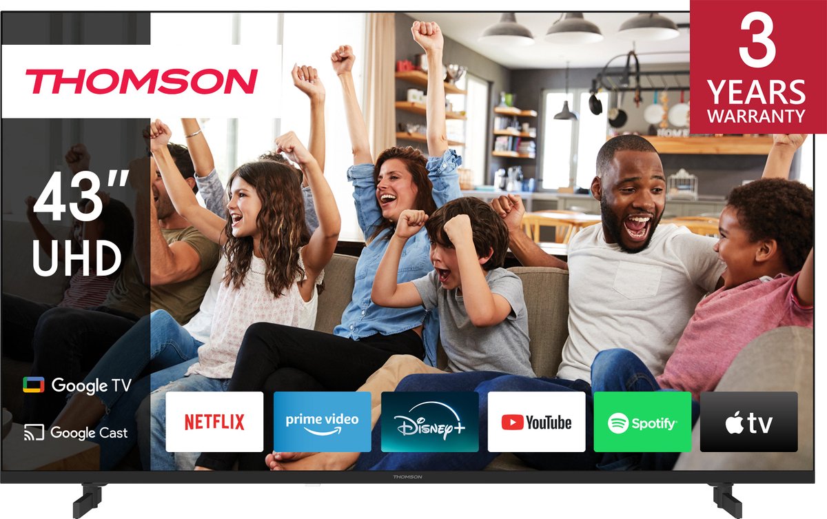 Thomson - Google TV - 4K Ultra HD - 43UG4S14