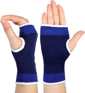 Pols Brace | Pols Ondersteuning | Bandage | Blessure | Pols Steun | Links & Rechts ( 1 Paar ) | Hand Bescherming | Pols Ondersteuning | Blauw
