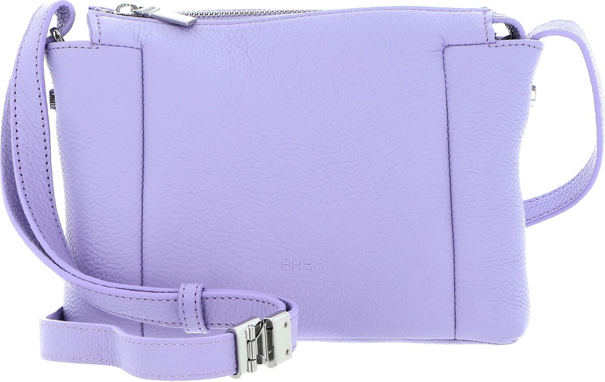 BREE Leren Schoudertas Tana 3 Cross Shoulder Bag Smoky Lavender Paars