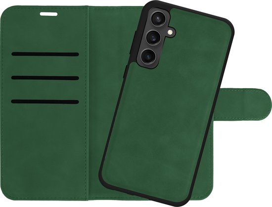 Cazy hoesje geschikt voor Samsung Galaxy A15 (4G/5G) Hoesje met Pasjeshouder - Uitneembare 2-in-1 Premium Bookcase - Groen