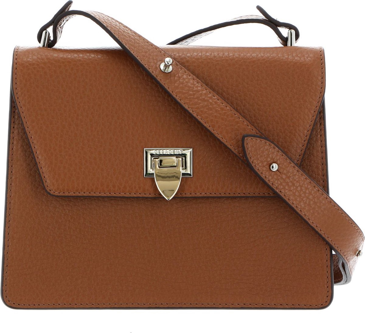 DECADENT Leren Schoudertas Avondtas Nadia Crossover Cognac Bruine