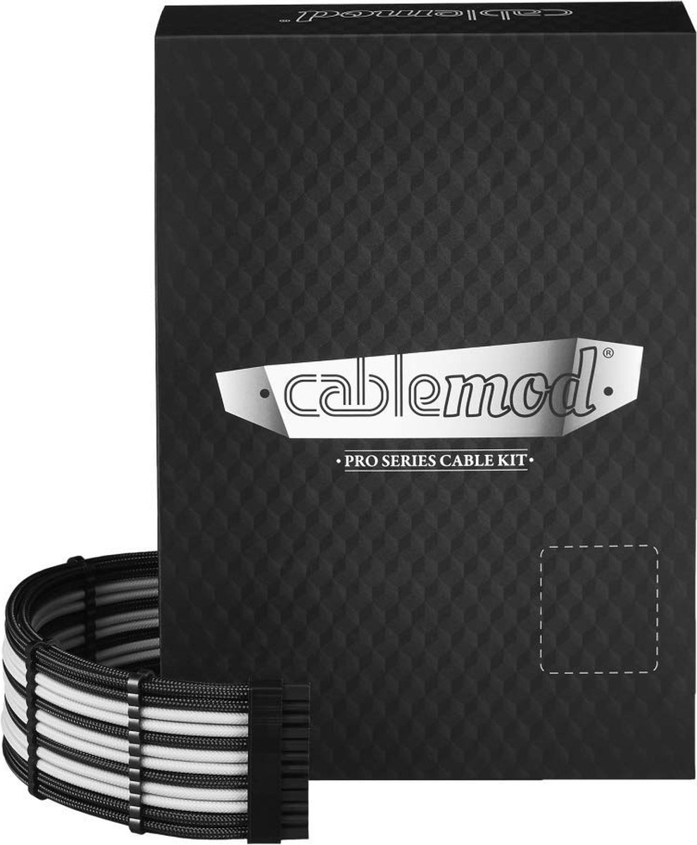 CableMod Classic ModMesh C-Series Cable Kit Corsair RMi & RMx - juodas/baltas