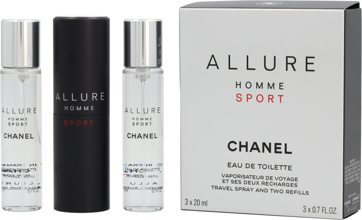 Chanel Allure Homme Sport 3 x 20 ml - Eau de Toilette - Herenparfum - Navulbaar – foto 8