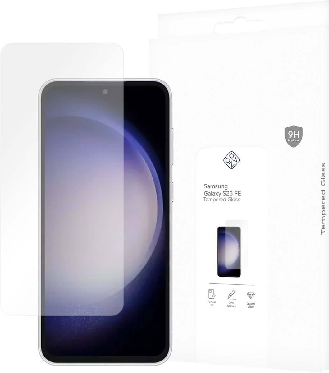 Cazy screenprotector geschikt voor Samsung Galaxy S23 FE - Screenprotector Gehard Glas