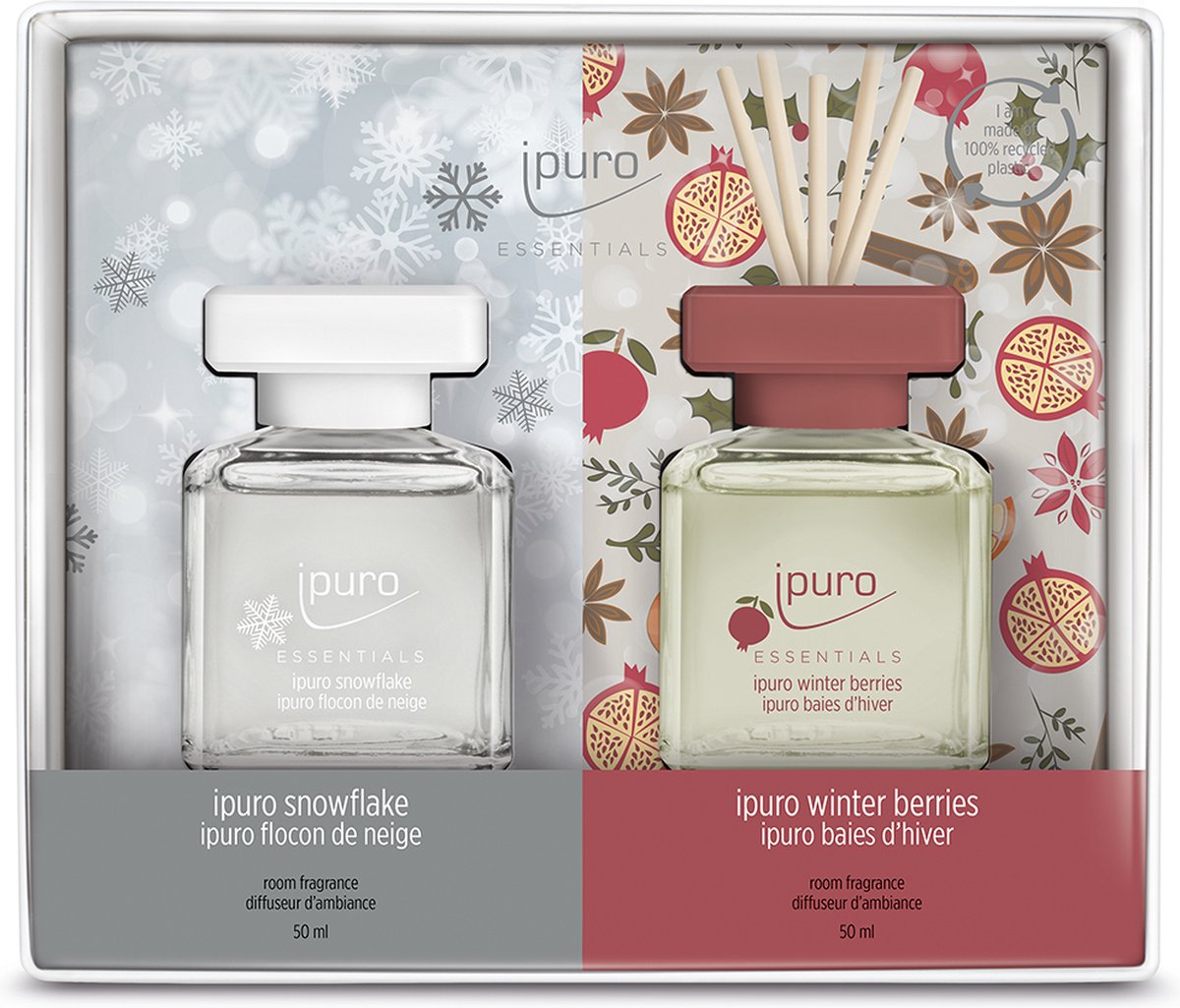 Goedkoopste Ipuro Geurdiffuser Snowflake/Berries 2 x 50ml