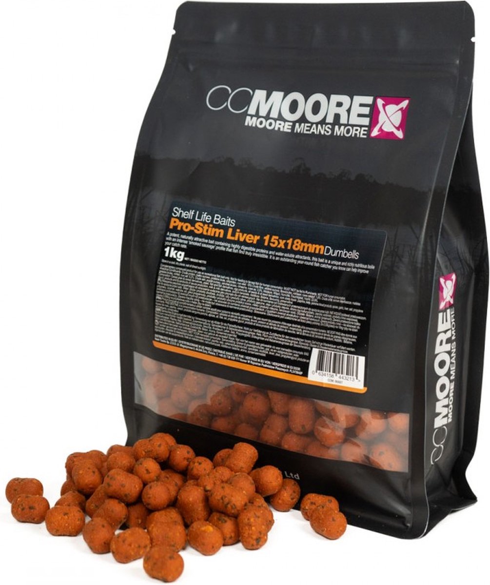 CCMOORE Pro-stim Liver Dumbells | 1kg 15x18mm
