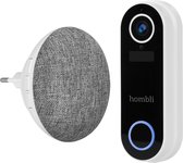 Hombli Slimme Deurbel 2 - 1080p Video Deurbel en Chime Promopakket, Tweewegsgesprek, Bewegingsdetectie, MicroSD en Cloudopslag - Zwart