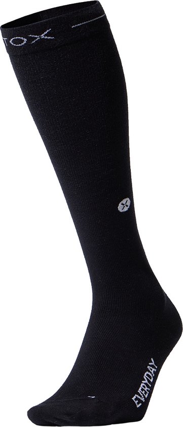 Chaussettes STOX Energy - Chaussettes de tous les jours en Cotton pour hommes - Chaussettes de compression de Premium - Bas de soutien confortables - Respirantes - Préviennent les jambes et les pieds endoloris - Préviennent les jambes sans repos