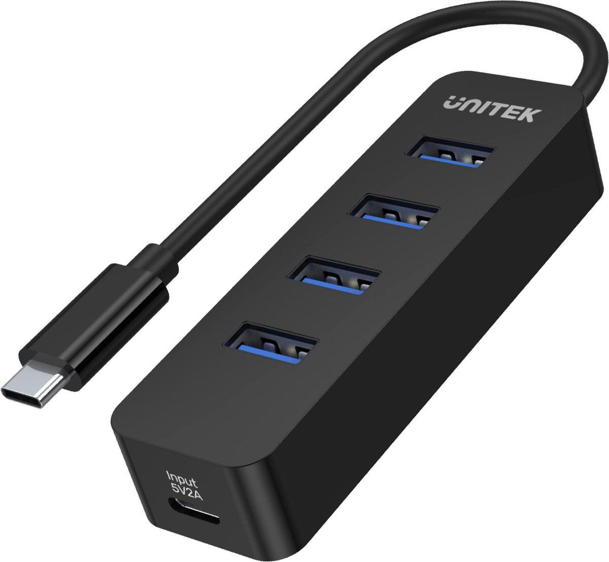 Unitek Hub Usb-C H1117B 4 Actieve Usb-A-Poorten Met 10W-Voeding Voor Laptop