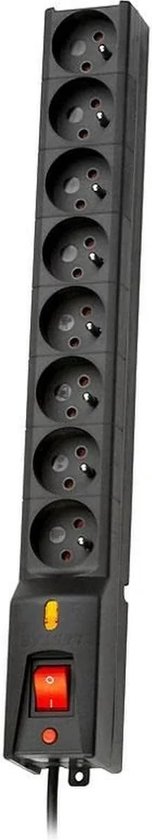 Rallonge d'alimentation LESTAR LX 810 GA 1.M 1,5 m 230 prise (s) AC Intérieur Zwart