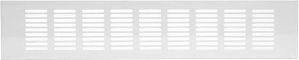 Plintrooster aluminium - wit L=400mm x H=80mm - RA840