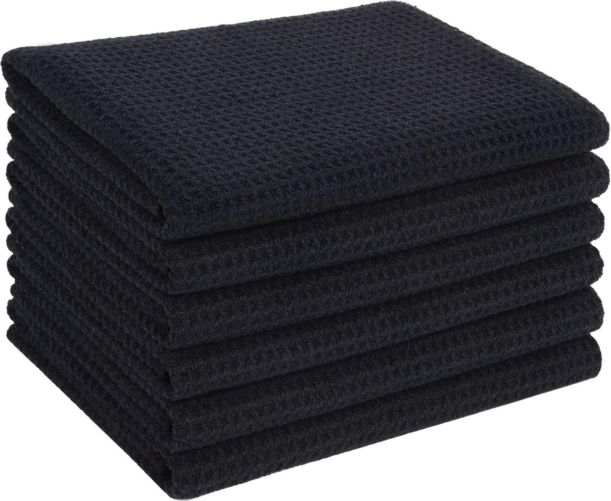 JGS ® Set van 6 Superabsorberende Microvezel Droogdoeken voor Keuken en Huishoudelijk Gebruik
