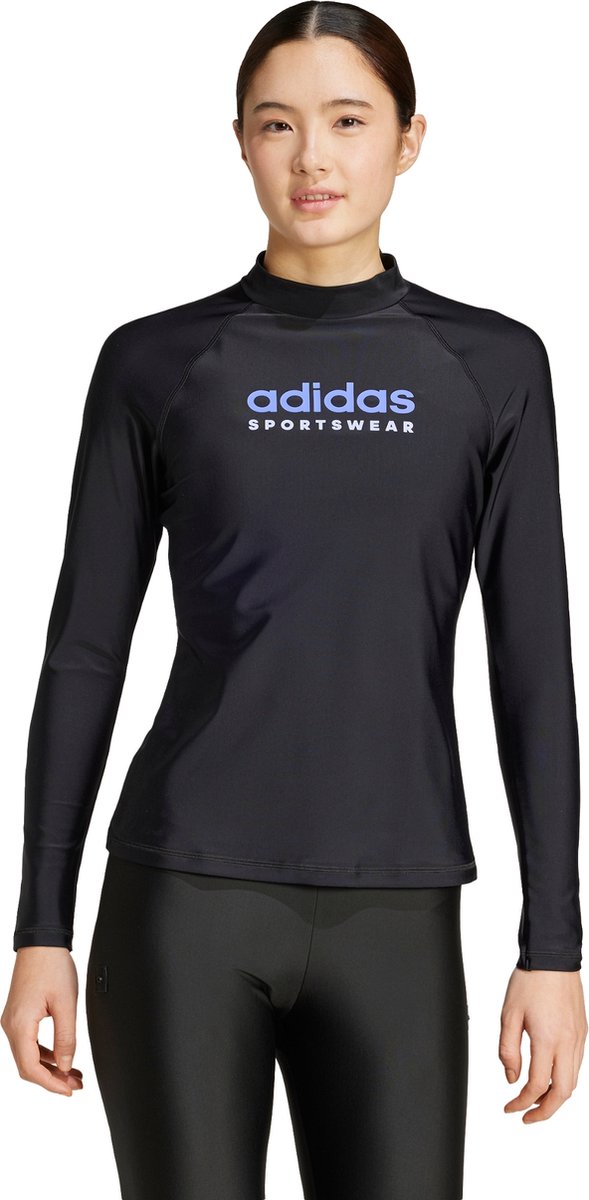 adidas Sportswear Rashguard met Lange Mouwen - Dames - Zwart- M