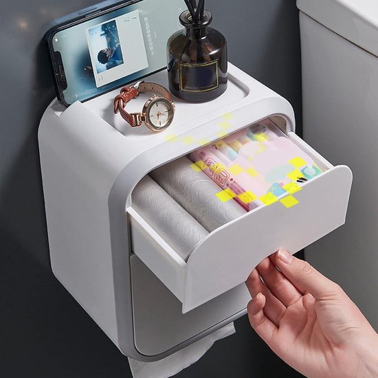 Modern - Marmer - Zwart - Schroeven - Toiletrolhouder kopen
