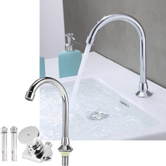 Aqualine wandmontage koudwaterkraan 1 2 chroom