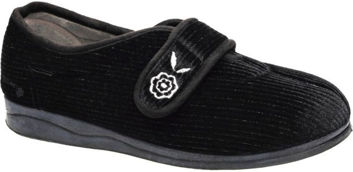 Padders -Dames zwart pantoffels