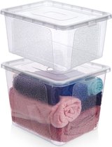 Opbergbox 20 / 30 l 2 pièces - Boîte de stockage - Conteneur de stockage