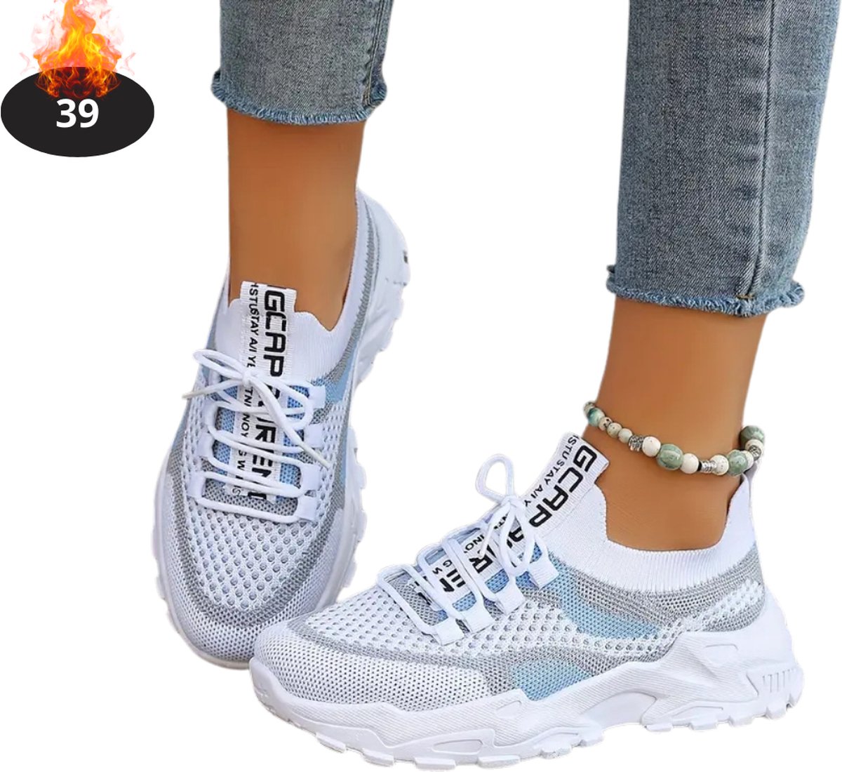 Livano Schoenen Dames Sneakers Comfortabel Sportief Casual Volwassen Blauw