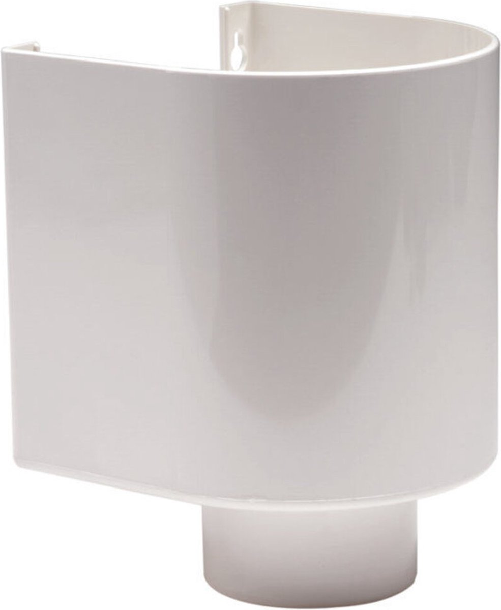 Dyka pvc vergaarbak 80mm wit