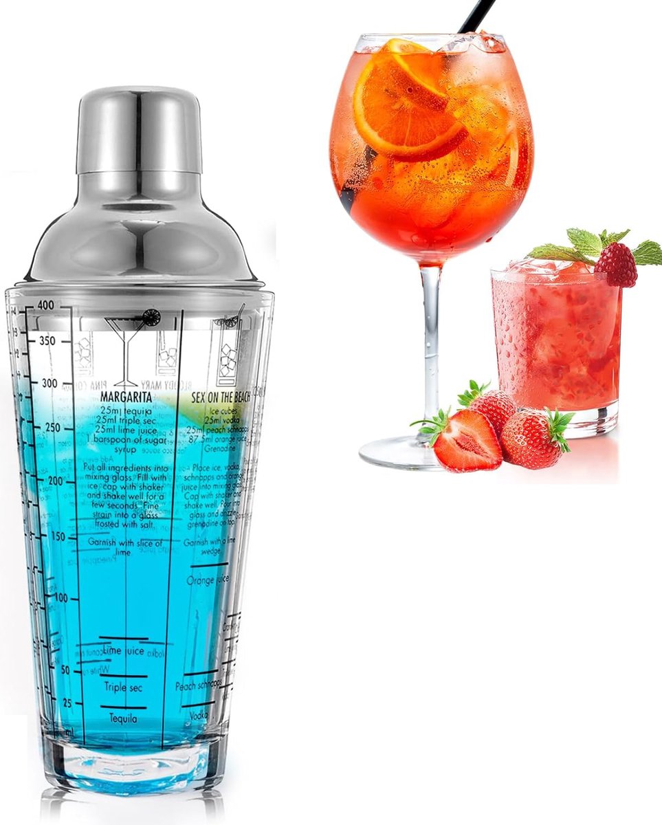 Crrynuo Cocktail shaker - 350ML - Roestvrijstaal