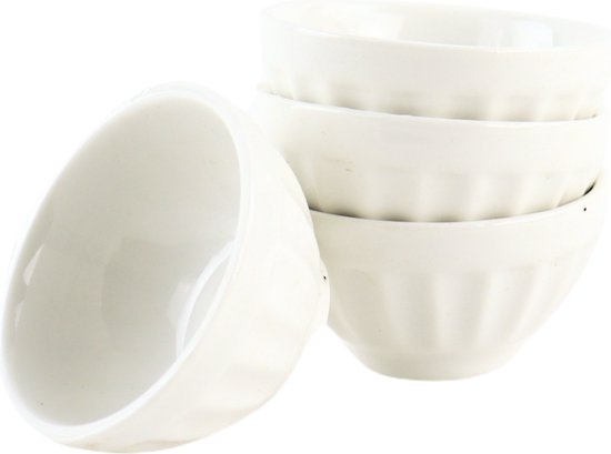 OTIX Theezakjeshouder - Theezakjes Schoteltje - Theetip - Saus - Dipsaus Schaaltje - 4 stuks - Wit