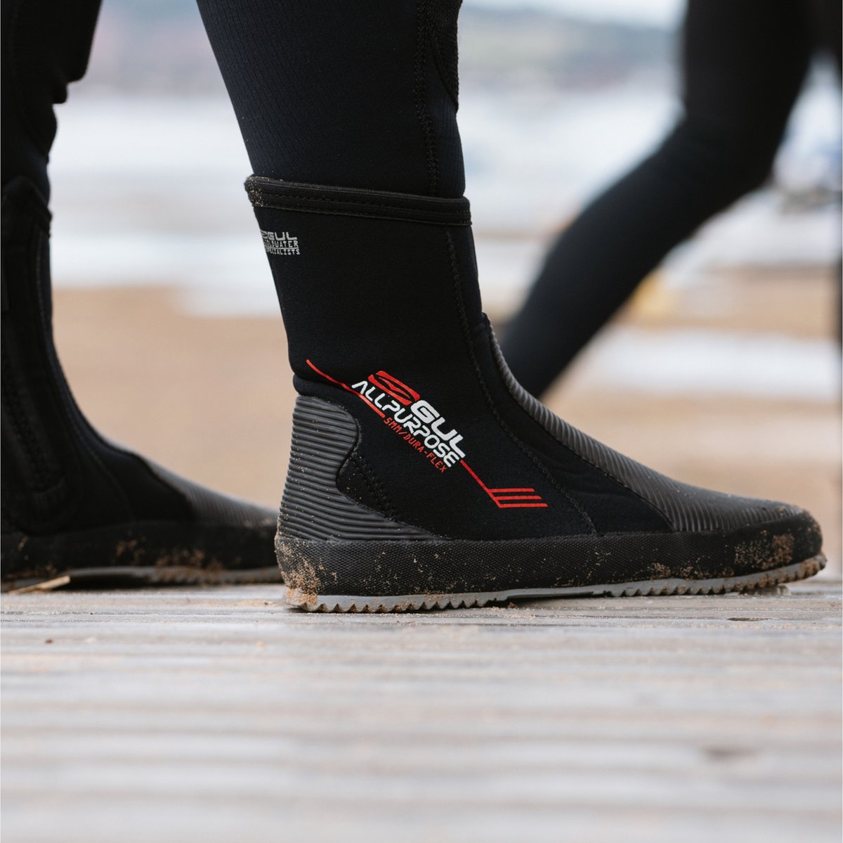 GUL 5mm All Purpose Zipped Neoprene Boots - Black